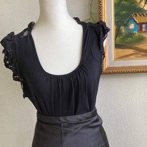 COPY - Lace Black Top, Cable & Gauge, Jersey